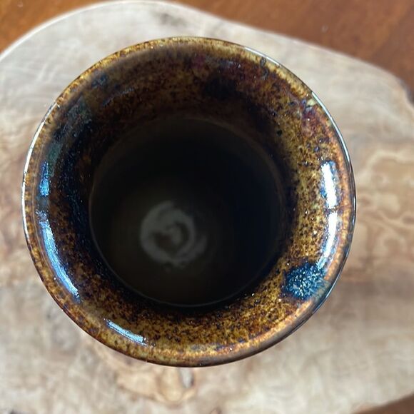 Vintage 1982 Wendt Pottery Mt. St. Helens Volcanic Ash Glazed Vase - Picture 5 of 8